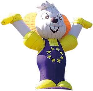 Sonderanfertigung aufblasbarer Werbeträger für Europapark