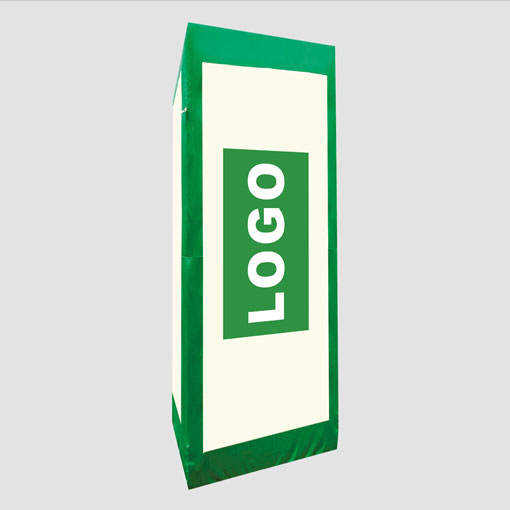 Pylon 3m hoch kann mit Logo bedruckt werden